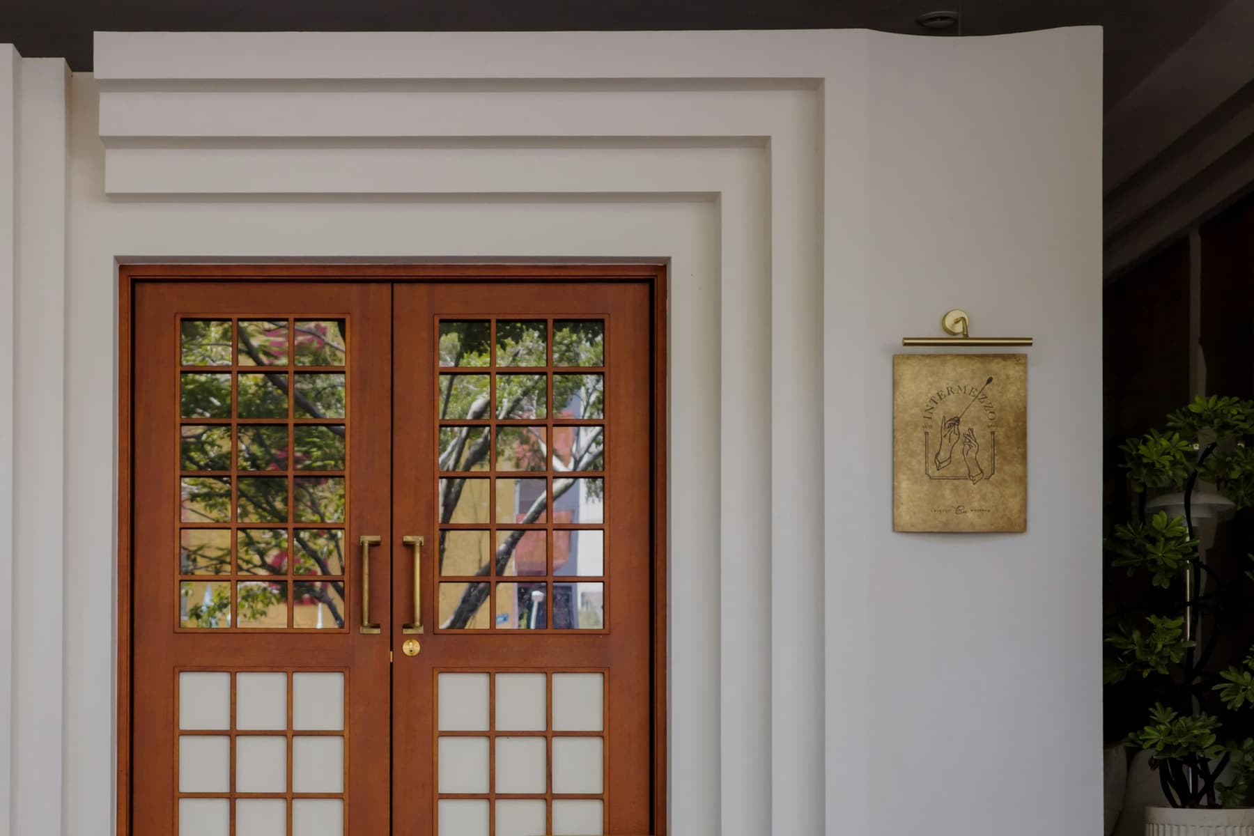 The entrance to the Solenne Aesthetics studio